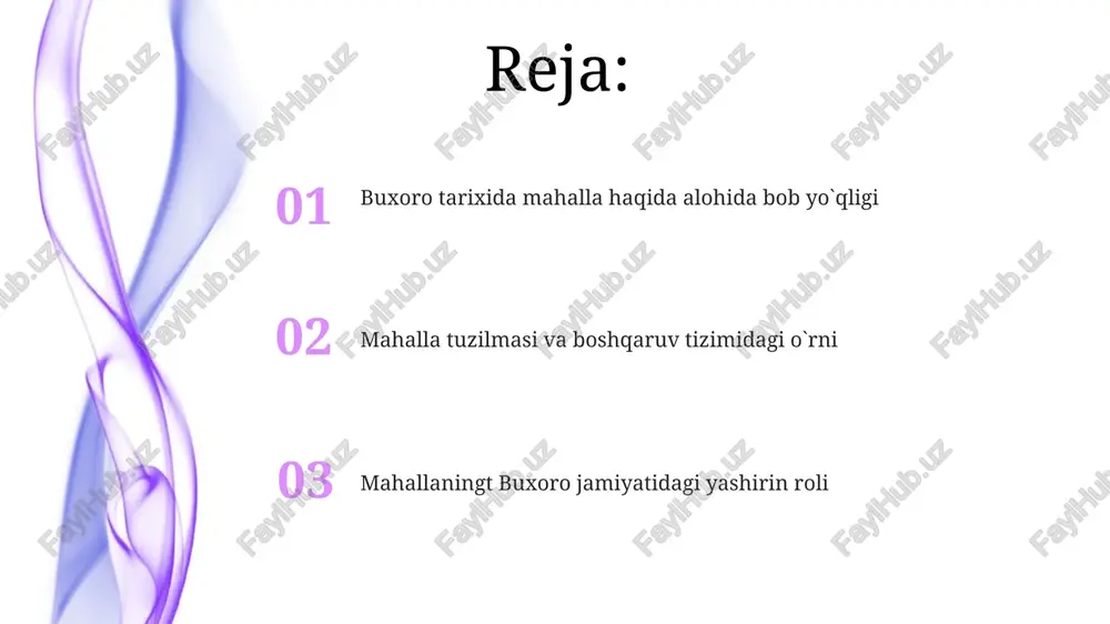 soliqqa tortishdagi roli har bir mahalla oʻz hududidagi yer uchastkalari va mol-mulkdan olingan soliqlarni toʻplash va davlat xazinasiga topshirish uchun javobgar boʻlgan, bu esa mahalla rahbarlarining muhim rolini koʻrsatadi. narshaxiyning yozuvlarida mahalla daromadlarining bir qismi mahalla infratuzilmasini rivojlantirish va jamoat ishlarini moliyalashtirishga sarflangani haqida maʼlumotlar mavjud. mahallalar aholisi soni va yer maydoniga asoslangan soliqqa tortish tizimi narshaxiyning asarida bilvosita aks etadi, bu esa soliq yigʻimining adolatli taqsimlanishini taʼminlashga qaratilgan edi. mahallaning ichki tuzilmasi mahallaning ichki tuzilmasi, soliq yig‘ish, resurslarni safarbar qilish va jamoat ishlarini tashkil etish kabi vazifalarni bajarish uchun 5-10 kishidan iborat kichik guruhlar yoki qo‘mitalarni o‘z ichiga olgan. ba’zi manbalarda mahalla ichida 2-3 ta kichik hududlarga bo‘linishi haqida ma’lumotlar mavjud bo‘lib, bu hududlar o‘zaro hamkorlik va o‘zaro mas’uliyatni ta’minlagan. mahalla rahbarlari, masalan, oqsoqollar va boshqalar, mahalla hayotini boshqarishda muhim rol o‘ynagan va ularning soni mahalla aholisining zichligiga va hajmgacha bog‘liq bo‘lgan. mahalla haqidagi bilvosita ma'lumotlar tahlili narsaxiyning asarida …