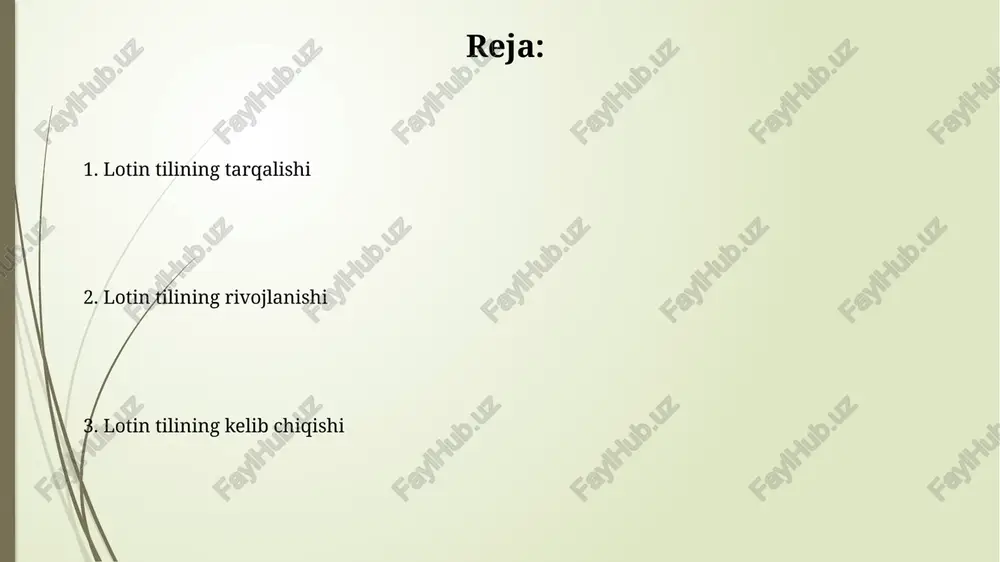 mladan, nomzodiy hol, to'ldiruvchi hol va boshqalar. lotin tili lug'atida yunon tilidan olingan taxminan 500 dan ortiq so'z mavjud bo'lib, bu uning boyligini va rivojlanishini ko'rsatadi. lotin adabiyoti va madaniyati lotin tili hukmronlik qilgan hududlarda, ya'ni g'arbiy yevropaning katta qismida, shu jumladan, 1000 yildan ortiq davr mobaynida diniy, huquqiy va ilmiy matnlar yaratilgan. lotin adabiyoti va madaniyati qadimgi rim imperiyasining 750 yillik hukmronligi davrida shakllangan bo'lib, uning adabiyoti epik she'riyat, drama va falsafa asarlari bilan boyitilgan. lotin tilidagi fonetika va morfologiya lotin morfologiyasi flektiv xususiyatga ega boʻlib, soʻzlarning shakli ularning grammatik vazifasiga qarab oʻzgarib turardi. masalan, otlar 5 ta holatda (nominativ, genitiv, dativ, akkusativ, ablativ) qoʻllanar edi. lotin tilida 7 ta unli va taxminan 20 ta undosh tovush mavjud boʻlib, ularning talaffuzi hududiy farqlarga ega edi. bu fonetik xilmaxillik keyinchalik turli roman tillarining shakllanishiga taʼsir koʻrsatdi. lotin tilining o'rganilishi lotin tilining grammatik tuzilishi, fe'l tizimi va so'z yasash usullari indo-yevropa …