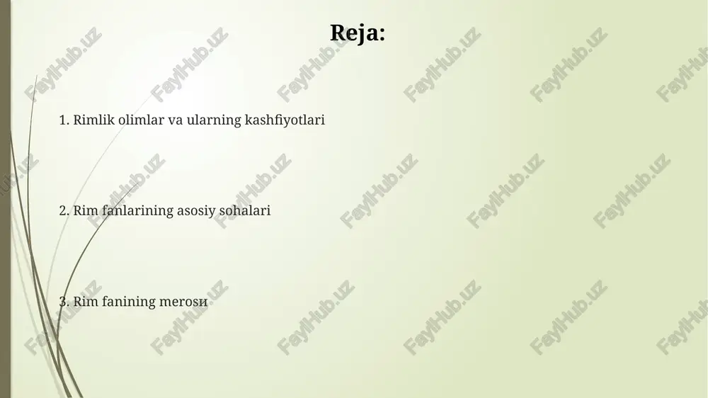 qismlarini qoʻllab, gʻisht va toshdan farqli oʻlaroq, suv ostida ham mustahkam qurilishlar yaratishgan. kolosey singari ulkan amfiteatrlarning konstruksiyasi, 50 000 dan ortiq tomoshabinga moʻljallangan, murakkab geometriya va mexanikaga asoslangan. akveduklar, 100 km dan ortiq masofalarga suv olib borgan murakkab gidravlika inshootlari boʻlib, rim imperiyasi shaharlarini suv bilan taʼminlashda muhim rol oʻynagan. rim tibbiyoti va farmatsevtikasi rim shifokorlari galen va dioskorid kabi taniqli shaxslarning asarlari tufayli tibbiyot va farmatsevtika sohasida 100 dan ortiq dorivor o'simliklar va ularning qo'llanilishi haqida keng bilimlarga ega bo'lishgan. rim farmatsevtikasida turli xil mineral va o'simliklardan tayyorlangan 200 dan ortiq dorilar, masalan, opium, qatron va xantal kabi moddalardan foydalanilgan. rim imperiyasi davrida davolash usullari orasida jarrohlik amaliyotlari, qon olish, gipslash va turli xil dorilarni qo'llash kabi 5 ta asosiy usul mavjud bo'lgan. rim davlat boshqaruvi va iqtisodiyoti rimdagi senat 600 ga yaqin senatordan iborat bo'lib, ular respublika davridagi davlat ishlarini boshqarishda muhim rol o'ynagan. rim imperiyasining hukumati …