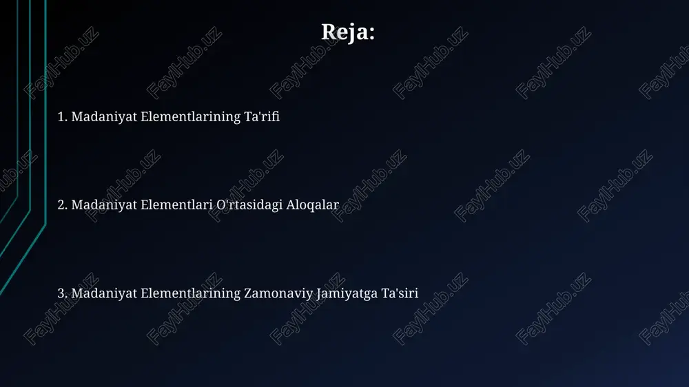iriga bog'liq bo'lib, uning dunyoga bo'lgan qarashlarini, axloqiy me'yorlarini va xatti-harakatlarini shakllantiradi. an'analar va marosimlar: avlodlar o'rtasidagi bog'liqlik an'analar va marosimlar, oilaviy tuzilmaning mustahkamligi bilan bog'liq bo'lib, 3 avlodni birlashtiruvchi 7 ta asosiy marosimni o'z ichiga olishi mumkin. millatning madaniy xotirasini saqlashda, an'anaviy qo'shiqlar va raqslar, 20 dan ortiq avlodlar davomida o'zgarishlarga uchragan bo'lishiga qaramay, muhim rol o'ynaydi. to'y va dafn marosimlari kabi muhim tadbirlar, o'rtacha 50-100 dan ortiq ishtirokchini birlashtirib, ijtimoiy qo'llab-quvvatlash tizimini namoyish etadi. ta'lim: bilim va ma'rifat loyiha doirasida 30 dan ortiq interaktiv darsliklar va o'quv qo'llanmalari, shu jumladan, 10 dan ziyod onlayn kurslar ishlab chiqilgan va qo'llanilmoqda. “ta'lim: bilim va ma'rifat” loyihasi 20 dan ortiq ta'lim muassasalarini o'z ichiga olib, 5000 dan ziyod talaba-yoshlarga zamonaviy bilim va ko'nikmalarni o'rgatishga qaratilgan. “ta'lim: bilim va ma'rifat”ning muvaffaqiyat ko'rsatkichi sifatida 85% dan yuqori bitiruvchilarning ishga joylashish darajasi va 90% dan yuqori qoniqish darajasi qayd etilgan. kiyim-kechim: madaniy namoyon kiyim-kechim, …