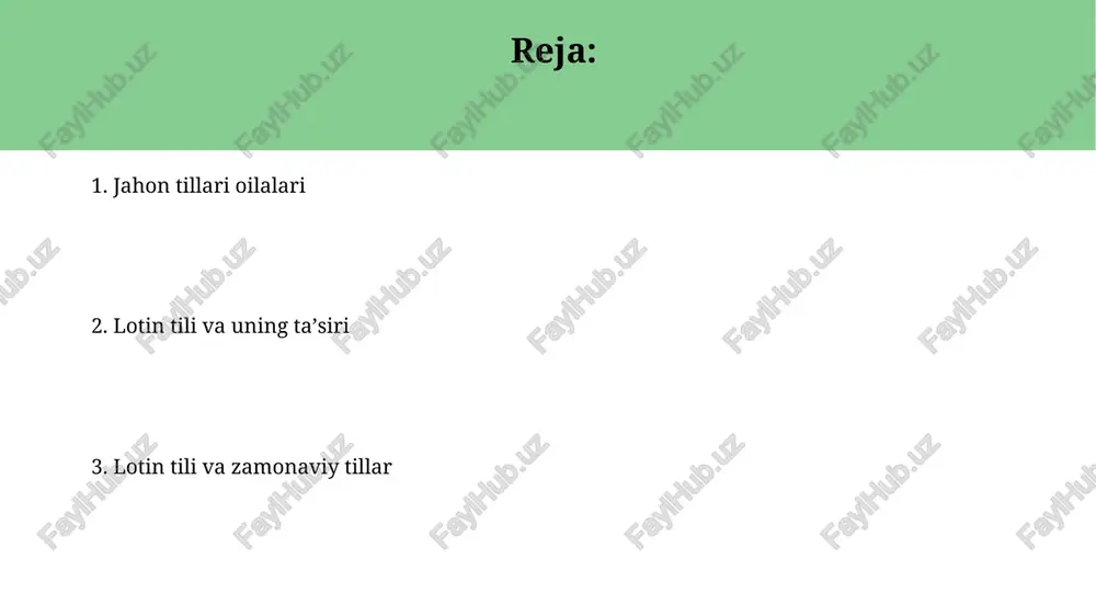 minan 400 ga yaqin tili kiradi, ular geografik jihatdan keng tarqalgan va millionlab kishilar tomonidan qo‘llaniladi. ushbu til oilasining kelib chiqishi miloddan avvalgi 6000 yil atrofiga borib taqaladi va ularning o‘zaro aloqadorligi genetik lingvistika orqali isbotlangan. lotin tili bugungi kunda lotin tili hozirgi kunda 6000 ga yaqin so'z va terminlar orqali ingliz tiliga ta'sir ko'rsatgan bo'lib, bu uning zamonaviy tillarga ta'siri haqida dalolat beradi. dunyo bo'ylab 1000 dan ortiq universitetda lotin tili o'qitiladi, bu uning akademik sohada muhimligini ko'rsatadi. bu esa adabiyotshunoslik, huquq va tibbiyot kabi sohalarda muhim ahamiyatga ega. lotin tili va adabiyot lotin tili grammatikasi 6 holatdan iborat bo'lib, har bir holat fe'l bilan bog'lanishining o'ziga xos xususiyatlariga ega. ushbu holatlarning aniq tushunilishi, murakkab jumlalarni tahlil qilishda muhim ahamiyatga ega. lotin adabiyoti davrlari, klassik davr (miloddan avvalgi 1-asr va milodiy 1-asr) va keyingi davrlarga bo'linadi, har bir davr o'ziga xos uslub va janr xususiyatlariga ega. taxminan 20 ta …