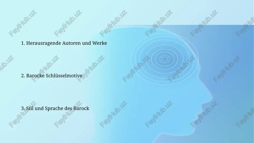 aschende vergleiche, waren ein stilmerkmal, die unterschiedliche konzepte auf eine originelle, oft überraschende weise verbanden, bisweilen über 10 bildfelder umfassend. wortwahl im barock bevorzugte gelehrte und lateinische ausdrücke, erzeugte einen prägnanten und kunstvollen stil mit einer hohen dichte an rhetorischen figuren, z.b. über 5 pro absatz. das verhältnis von glaube und vernunft barocke autoren wie grimmelshausen thematisierten in ihren werken den konflikt zwischen dem blinden glauben (100%ige akzeptanz) und der aufkommendem vernunft (empirische beobachtung), oft dargestellt durch die figur des skeptischen intellektuellen. die auseinandersetzung mit der scholastik und ihren dogmatischen lehren (ca. 1200-1700) führte zu einer kritischen überprüfung religiöser dogmen im lichte der neu aufkommenden wissenschaftlichen erkenntnisse und methoden. themen und motive barocker werke ein zentrales motiv ist die vanitas, die vergänglichkeit allen irdischen, oft visualisiert durch stillleben mit schädeln, verblühten blumen und vergänglichen gütern, die die ephemeren werte der welt aufzeigen. religiöse konflikte und die auseinandersetzung mit dem glauben, …