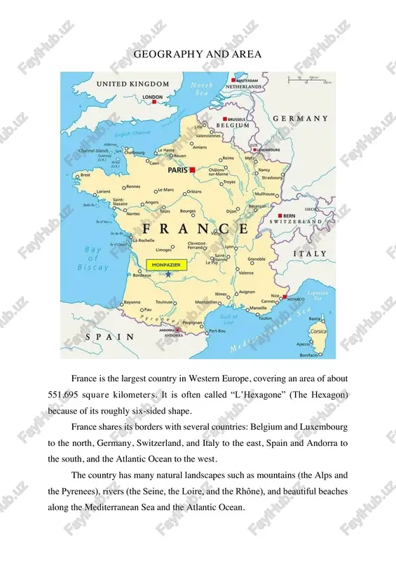 in the world. it is known for its industries such as automobile production, aerospace, fashion, tourism, and agriculture. major french companies include renault, peugeot, airbus, l’oréal, and total. france is also the world’s most visited country, attracting millions of tourists each year. tourism brings a large amount of income to the country. french farmers produce famous products like wine, cheese, wheat, and perfume ingredients. culture and traditions french culture is admired all around the world. it is famous for its art, music, cinema, literature, and cuisine. many world-famous artists and writers such as claude monet, victor hugo, and voltaire were french. the french are known for their love of food — they enjoy long meals and value quality. traditional french dishes include baguettes, croissants, cheese, and a variety of desserts. france is also the home of fashion. paris is known as the “fashion capital of the world”, where big brands …