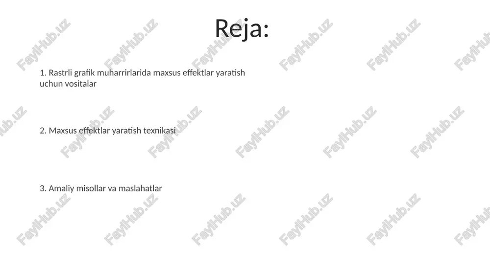 ejimida 1 dan 100 gacha shaffoflikdagi cho'tka yordamida asta-sekin tanlash orqali, yumshoq o'tishlar va realistik aralashtirish effektlarini yaratish mumkin. rang diapazonini tanlash orqali, masalan, 256 ta soyada osmonni tanlab, uni bulutlar bilan qoplash yoki rangini o'zgartirish orqali fantastik atmosfera yaratish mumkin. gradientlar va rang qoplamalari yordamida atmosferani yaratish gradentlardan foydalanib, masalan, 0 dan 100% gacha bo'lgan shaffoflik darajasi bilan atmosfera tumanining real ko'rinishini yarating, ranglar oralig'ini yumshatib, chuqurlik illyuziyasini hosil qiling. rang qoplamalari, xususan, 'soft light' yoki 'overlay' rejimlari, ranglarni aralashtirish uchun ishlatilishi mumkin, bu esa tasvirga nozik rang o'zgarishlarini qo'shib, unda havo oqimini yaratadi. radi radial gradentlar yordamida, masalan, markazdan tashqariga yo'naltirilgan issiq ranglar, biz sun'iy quyosh nurlarini yaratishimiz va vizual markazni belgilashimiz mumkin, atmosfera effektini kuchaytirib. filtrlardan foydalanish: tezkor va oson effektlar raster muharrirlarida 2d filtrlar, masalan, bulaniklik, o'tkirlashtirish va bo'rttirish kabi oddiy effektlar yaratishning tezkor usulidir. ular bir necha soniyada piksellarni o'zgartiradi. gradient filtrlar ranglar spektri orqali …