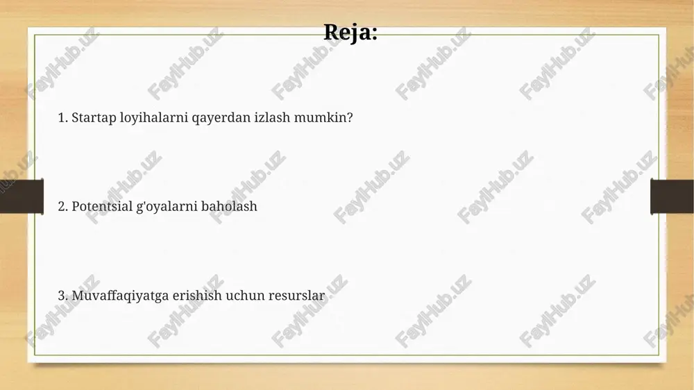 hirish uchun resurslarni toping, masalan, venchur kapitali (vc) fondlari, grantlar va 3f (oilasi, do'stlari, ahmoqlar) investitsiyalari ham yordam beradi. e'tiboringiz uchun rahmat image3.png image4.png