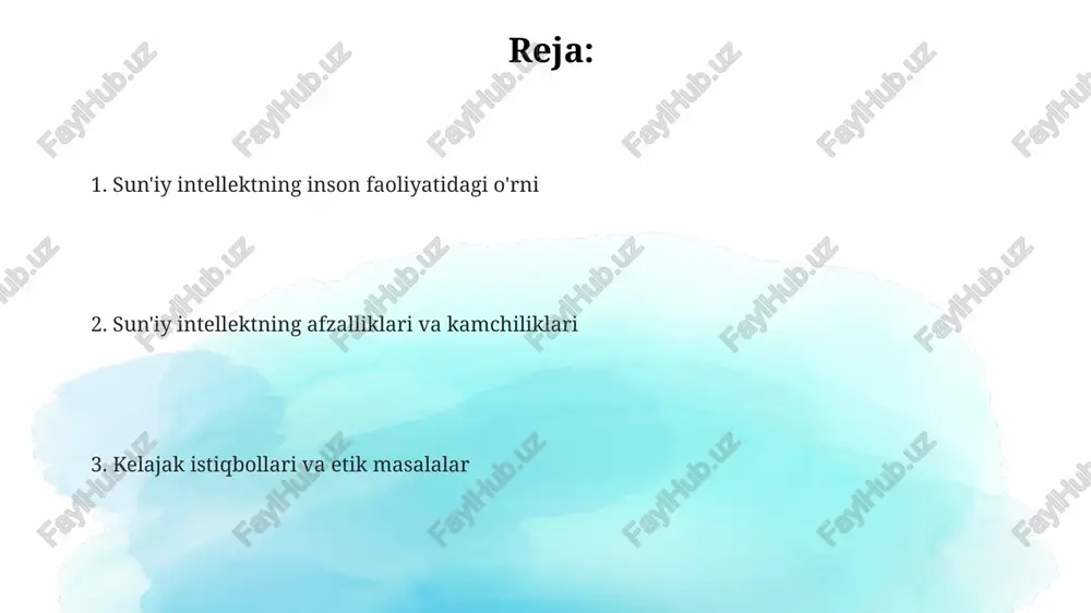 sun'iy intellektning inson faoliyatidagi o'rni - Page 2