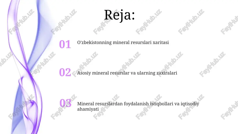 biiy gaz zaxiralari 1,1 trillion kub metrdan ortiq baholanadi, bu esa uni mintaqada muhim energiya manbai qiladi va kelajakdagi ishlab chiqarish uchun zamin yaratadi. neft zaxiralari va istiqbollari o‘zbekistonda neft zaxiralari asosan quyi amudaryo va farg‘ona botig‘ida joylashgan bo‘lib, geologik baholash bo‘yicha umumiy zaxiralar 5 milliard tonnadan ortiq deb taxmin qilinadi. o‘zbekiston neft qazib chiqarish hajmini oshirish maqsadida yangi konlarni o‘zlashtirishga investitsiyalarni jalb qilmoqda, xususan, 2030 yilgacha 10 dan ortiq yangi kon ishga tushirilishi rejalashtirilgan. mis konlari va metallurgiya "olmaliq kmk" oʻzbekistondagi eng yirik mis ishlab chiqaruvchi korxona boʻlib, mis katodini va mis simini ishlab chiqarish quvvatiga ega, shuningdek, qimmatbaho metallarni ham ajratib oladi. "oʻzbekiston mis qazib olish sanoati" 2023-yilda 148 ming tonnadan ortiq mis ishlab chiqardi, bu respublikaning eksport salohiyatini sezilarli darajada oshirdi va iqtisodiy oʻsishga hissa qoʻshdi. kumush va boshqa nodir metallar nodir metallar qatoriga reniy, volfram va molibden kiradi, ularning o'zbekistondagi konlari tog'-metallurgiya sanoati uchun muhim xom …