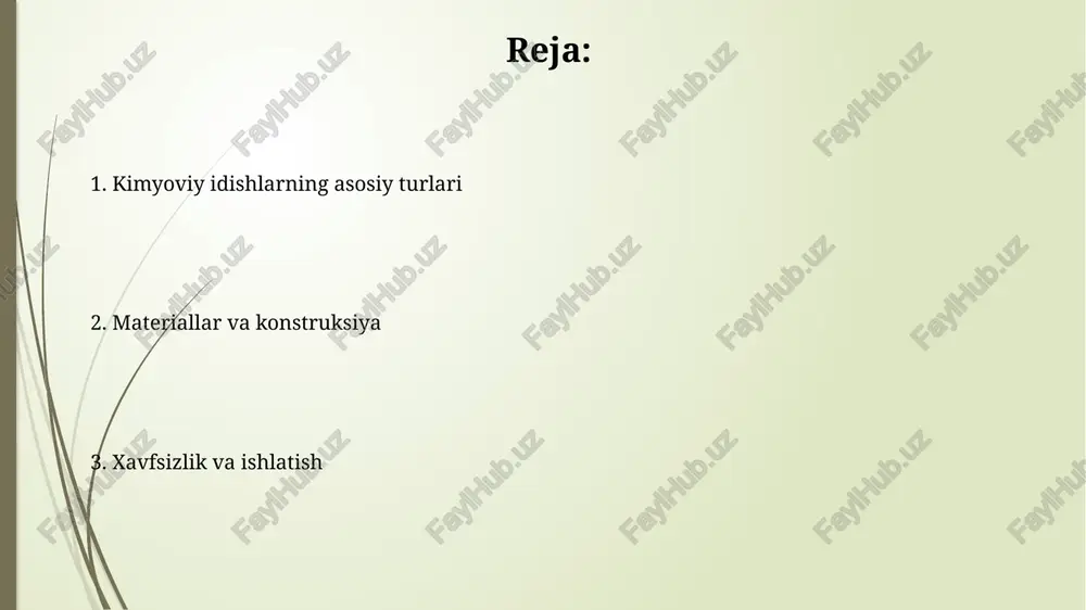 lan ajralib turadi. idishlarning sig'imi bir necha litrdan bir necha yuz kub metrgacha bo'lishi mumkin, bu esa turli xil ishlab chiqarish jarayonlari va miqyoslari uchun moslashtirish imkonini beradi. aralashtirish idishlari aralashtirish idishlari, odatda, kimyoviy reaksiyalarni ta'minlash uchun ishlatiladi, ular 0.1 dan 1000 litrgacha bo'lgan hajmlarda ishlab chiqariladi va haroratni nazorat qilish imkoniyatiga ega. ushbu idishlar ko'pincha zanglamaydigan po'latdan (masalan, 304 yoki 316) yasaladi, chunki ular korroziyaga chidamli va har xil kimyoviy moddalar bilan reaksiyaga kirishmaydi. materiallar tanlash kimyoviy idish materialini tanlashda korroziyaga chidamlilik muhim. masalan, 316 zanglamaydigan po'lat xloridlar ta'sirida yoriq korroziyasiga duchor bo'lishi mumkin, shuning uchun boshqa qotishma kerak. idishning dizayn bosimi va harorati material tanlashga katta ta'sir qiladi. yuqori bosim va haroratlar yuqori kuch va creepga chidamli materiallarni, masalan, a516 grade 70 po'latni talab qiladi. korrozionga chidamlilik korrozionga chidamlilik metall tarkibidagi xrom (cr) miqdori bilan belgilanadi; 12% dan ortiq xrom qo'shilganda, passivatsiya qatlami hosil bo'lib, korroziyani sezilarli darajada …