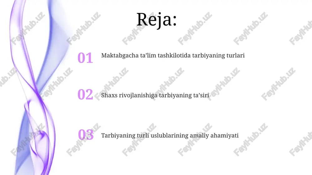 usiyatlar rivojlanishi ehtimoli yuqori, bu esa kelajakda muammolarga olib kelishi mumkin. liberal tarbiya uslubida bolalar deyarli har qanday harakatida erkinlikka ega, natijada 5 yoshgacha mas'uliyatsizlik va o'z-o'zini nazorat qilish qobiliyatining pastligi kuzatilishi mumkin. gipoproteksiya (e'tiborsizlik) va uning shaxsga ta'siri gipoproteksiya, tarbiyaning beparvolik shakli, bolaning ehtiyojlariga 100% e'tiborsizlik bilan xarakterlanadi, bu esa 7 yoshgacha bo'lgan davrda ijtimoiy ko'nikmalarning rivojlanishiga salbiy ta'sir ko'rsatadi. beparvolik natijasida bolalar 3-5 yoshda mustaqil qaror qabul qilish qobiliyatini yo'qotadilar, bu ularning o'ziga bo'lgan ishonchini pasaytiradi va 80% hollarda stressga olib keladi. giperproteksiya (haddan tashqari g'amxo'rlik) va uning shaxsga ta'siri giperproteksiya 0 dan 7 yoshgacha bo'lgan bolalarda mustaqillikning rivojlanishiga to'sqinlik qilishi mumkin, bu esa 4-5 yoshda qaror qabul qila olmaslikka olib keladi. haddan tashqari g'amxo'rlik natijasida bolaning ijtimoiy moslashuvi qiyinlashishi mumkin, natijada tengdoshlari bilan munosabatlarda 6-8 yoshda muammolar kelib chiqadi. arzimas muvaffaqiyatlar tarbiyasi va uning shaxsga ta'siri doimiy arzimas yutuqlar uchun maqtov bolada 'o'rganilgan nochorlik' sindromini rivojlantirishi, motivatsiyani …