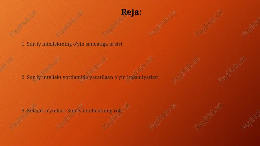 oiz npc'lar o'yinchining harakatlariga dinamik ravishda javob qaytaradi, o'yin olamiga jonlilik bag'ishlaydi. e'tiboringiz uchun rahmat image6.png image1.png image1.svg image3.png image5.png