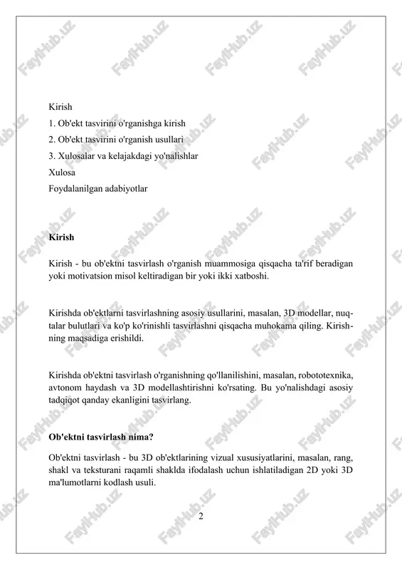 koniyatini 75% ga oshirish mumkin. an'anaviy usullar: qo'lda yaratilgan xususiyatlar qo'lda yaratilgan xususiyatlar odatda ma'lum bir vazifa uchun 1-darajali tajribaga ega bo'lgan inson tomonidan ishlab chiqilgan va ular tez-tez 2d yoki 3d shakllarni tasvirlaydi. ushbu usullar, masalan, sift va hog, invariant xususiyatlarni ishlab chiqish uchun mo'ljallangan, ularning hajmi, yo'nalishi va yorug'lik sharoitlaridagi o'zgarishlarga sezgirligi kamroq bo'lishi uchun. qo'lda yaratilgan xususiyatlar ko'pincha hisoblash nuqtai nazaridan samaraliroqdir, chunki ular chuqur o'rganish modellari kabi katta hajmdagi ma'lumotlarga muhtoj emas va 3d-ni qayta tiklashda 10 martagacha tezroq bo'lishi mumkin. mashinaviy o'rganishga asoslangan usullar mashinaviy o'rganish usullari, masalan, avtoenkoderlar 1000 o'lchamli kirish ma'lumotlarini 128 o'lchamli latent vektorga kamaytiradi, xususiyatlarni siqish va qayta qurish orqali o'rganadi. kontrastli o'rganish usullari, jumladan simclr, ob'ektlarning 256 xususiyatli tasvirlarini bir-biriga yaqinlashtiradi va turli ob'ektlarning 512 xususiyatli tasvirlaridan uzoqlashtiradi. generativ modellar, xususan vaelar, 64x64 piksel o'lchamli rasmlardan 32 o'lchamli latent fazoni o'rganadi va tasvirlarni qayta yaratish yoki yangi namunalar yaratish imkonini …
