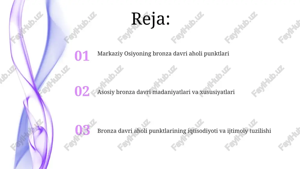 mustahkamlangan manzilgohlar paydo bo'lgan, ular mudofaa devorlari va bir necha gektar maydonni egallagan, bu esa aholi zichligini ko'rsatadi. xaritalar va geografik joylashuv marg'iyona (hozirgi turkmaniston) va baqtriya (hozirgi afg'oniston) kabi markazlar, muhim bronza davri aholi punktlari sifatida xaritalarda belgilangan bo'lib, ularning rivojlanishi amudaryo daryosiga bog'liq edi. xaritalarda amudaryo va sirdaryo daryolari oralig'idagi hudud, eramizdan avvalgi 2200-1700 yillarda keng tarqalgan bmac madaniyatining asosiy geografik joylashuvi sifatida aniq ko'rsatilgan. arxeologik topilmalar va dalillar qadimgi metallurgiya o'choqlari topilgani mis va qalay qazib olish, eritish hamda bronza ishlab chiqarishning keng tarqalgan 3000-2000 yillik texnologiyalaridan dalolat beradi. moviy rangli lazurit toshlari, marvaridlar va boshqa qimmatbaho toshlar bilan bezatilgan sopol idishlar, 2500-1700 yillarga oid bo'lgan yuqori ijtimoiy tabaqaga ishora qiladi. turar-joy arxitekturasi markaziy osiyodagi bronza davri aholi punktlarida koʻp xonali uylar keng tarqalgan boʻlib, ular 4-6 xonadan iborat boʻlib, oilaning kengayganligini va ijtimoiy tuzilmaning murakkablashganini koʻrsatadi. ba'zi turar-joy arxitekturasida monumental inshootlar, masalan, 2-3 metr qalinlikdagi mudofaa …
