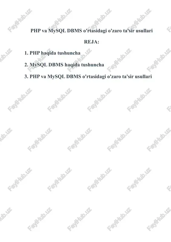 ning asosiy bazasi sifatida yoyildi. so'rovlar sql tili orqali amalga oshiriladi. bu mbbt relyatsion ma'lumotlar baza hisoblanadi. bu degani baza jadvallar, jadvallar esa ustunlardan tashkil topgandir. mysql mbbti 2 xil turdagi litsenziyaga ega. birinchisi tekin, ya'ni mysqlni ko'chirib olish va ishlatish hech qanday harajat talab qilmaydi va gpl(gnu public licenseb, gnu) litsenziyasiga asoslanadi. ikkinchi turi, gpl shartiga ko'ra, agar siz mysql kodlarini biror dasturingizda ishlatsangiz, bu dasturingiz ham gpl(tekin) bo'lishi kerak. bu esa dasturchiga to'g'ri kelmaydi. shuning uchun, bu dasturingizni pullik qilishingiz uchun mysql pullik litsenziyasini sotib olishingiz kerak. mysql logotipi delfin hisoblanadi. bu delfinni ismi «sakila»dir. bu logotipni opensource tuzuvchilaridan biri ambrose twebaze ga tegishlidir. mysql juda ko'p operatsion tizimlar bilan ishlay oladi. bularni yozadigan bo'lsam: aix, bsdi, freebsd, hp-ux, linux, mac os x, netbsd, openbsd, os/2 warp, sgi irix, solaris, sunos, unixware, windows 95, windows 98, windows nt, windows 2000, windows xp, windows server 2000, windows vista, windows …