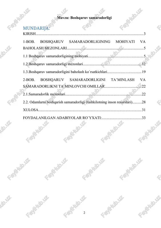 samaradorlik toifasini, uni belgilovchi omillarni tahlil qilish, tashkilot samaradorligining o'lchovi, mezoni bo'lib xizmat qilishi mumkin bo'lgan iqtisodiy samaradorlik ko'rsatkichlari guruhlari samaradorlikning namoyon bo'lish mazmuni va shakllariga mos keladi, degan xulosaga kelishga imkon beradi. ishlab chiqarish va boshqaruv samaradorligi mezoni sifatida ma'lum turdagi resurslardan foydalanishning alohida ko'rsatkichlari qo'llaniladi: moddiy resurslar, asosiy vositalar, kapital qo'yilmalar, xodimlarning iqtisodiy faoliyatini tavsiflovchi mehnat unumdorligi va yakuniy natijalarni tavsiflovchi umumlashtiruvchi ko'rsatkichlar. natijalar. tashkilot faoliyati ko'rsatkichlarini yaxshilash boshqaruvning iqtisodiy samaradorligini oshirish yo'llarini ishlab chiqish va amalga oshirish natijasida mumkin. boshqaruv samaradorligi tushunchasi.boshqaruv jarayoni ishlab chiqarish-xo’jalik faoliyatining ajralmas qismidir, uning samaradorligini korxonaning oxirgi natijalari bo’yicha xulosada aniqlash mumkin. samaradorlik keng mazmunga ega bo’lib, bunda qo’yilgan maqsadlarga erishish natajalari bilan ishlab chiqarish xarajatlarini solishtirishdan iboratdir. lotin tilida “samara” – harakatlik, ishlab chiqaruvchilar zaruriy natijani beruvchi ma’nolarini anglatadi. u inson faoliyatining barcha sohalarida: fanda, texnikada, siyosatda va mafkurada foydalaniladi. “ishlab chiqarishni boshqarish samaradorligi” tushunchasida “ ishlab chiqarish samaradorligi” tushunchasini aniqlab …