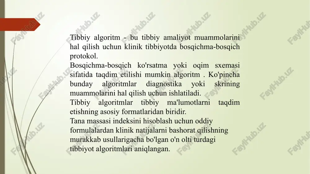 an, grafik tibbiy algoritmlar rossiya tibbiyot fanlari akademiyasining akademigi, tibbiyot fanlari doktori, professor igor denisovning ilmiy tahriri ostida nashr etilgan "umumiy (oilaviy) amaliyot shifokorlari uchun amaliy qo'llanma " darslikda keltirilgan . darslik sxemalar ko'rinishida amaliyotda tez-tez uchraydigan klinik sindromlarning diagnostika algoritmlarini grafik tarzda ko'rsatadi, masalan: algoritm " o'tkir bosh og'rig'i "; sinkop holati " algoritmi; algoritm " gemoptizi " ; algoritm " nafas qisilishi " ; algoritm " disfagiya " ; algoritm " o'tkir diareya ". tez yordam algoritmlari " shoshilinch tibbiy yordam " o'quv kursi tibbiy xodimlar uchun grafik ko'rsatmalar sifatida buyurtma qilingan sxemalardan foydalanadi. tez tibbiy yordam xizmati aholiga tibbiy yordam ko'rsatish tizimining eng muhim bo'g'inlaridan biridir. ixtisoslashgan va chiziqli tez yordam brigadalarining harakatlari juda aniq amalga oshirilishi kerak; bunday harakatlar ketma-ketligi ajdaho sxemalari yordamida tasvirlanadi va algoritmlar deb ataladi. shoshilinch tibbiy yordam bo'yicha o'quv dasturida "algoritmlarni qanday o'qish kerak?" bo'limi mavjud bo'lib, unda ajdaho diagrammalarini qanday o'qish …
