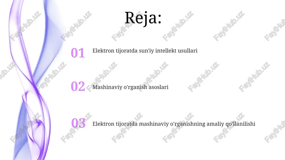 an, gpt-3, mahsulot xususiyatlari va foydalanuvchi fikrlariga asoslanib, 95% gacha aniqlikda maqolalar va reklama matnlarini yaratishi mumkin. firibgarlikni aniqlash va oldini olishda ml ml firibgarlikni aniqlash uchun katta hajmdagi ma'lumotlarni tahlil qilib, odatiy bo'lmagan naqshlarni aniqlaydi, bu esa 95% aniqlik darajasiga erishishga imkon beradi. mashina o'rganish modellari, masalan, qaror daraxtlari va neyron tarmoqlari, soxta tranzaktsiyalarni oldindan aniqlash va 80% hollarda ularning oldini olish uchun ishlatiladi. xaridorlarga xizmat ko'rsatish uchun chat-botlar va virtual yordamchilar chatbotlar, tabiiy tilni qayta ishlash (nlp) va mashinalarni o'rganish (ml) algoritmlari orqali, mijozlarga 24/7 xizmat ko'rsatib, savollarga tezkor javob beradi. virtual yordamchilar xaridorlarning xatti-harakatlarini tahlil qilish va shaxsiy tavsiyalar berish uchun mldan foydalanadi, natijada sotuvlar hajmini o'rtacha 15%ga oshiradi. talabni bashorat qilish va inventarizatsiya boshqaruvi ai inventarizatsiya boshqaruvida o'zgaruvchan talabga moslashish uchun zaxiralarni dinamik ravishda optimallashtiradi, zaxira xarajatlarini kamaytiradi va 20% ga buyurtma to'ldirish tezligini oshiradi. mashina o'rganish algoritmlari o'tmishdagi ma'lumotlar asosida talabni bashorat qiladi, masalan, mahsulot …