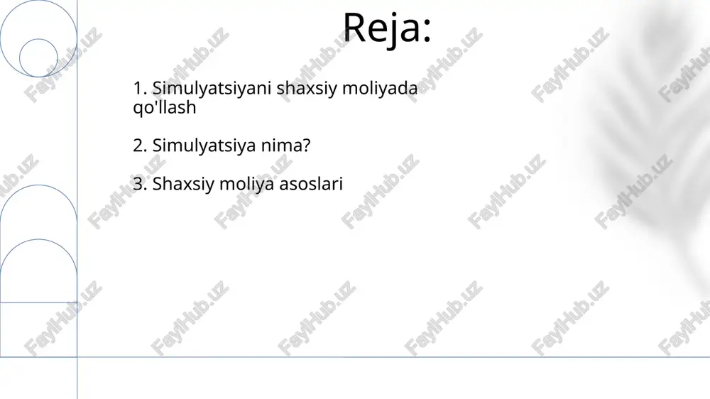 simulyatsiyaga kirish va shaxsiy mablag' - Page 2