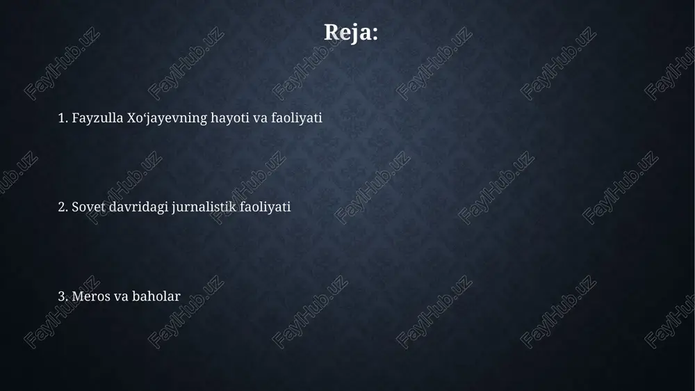 satini tanqid qiluvchi qarashlari uchun muhim platforma bo'lgan, ammo bu uning qatag'on qilinishiga sabab bo'ldi. xotira va yodgorliklar “xotira va yodgorliklar” jamiyatining asosiy maqsadi 1990-yillarning oxirida mustaqillik yillarida vatanparvarlik ruhini oshirish va tarixiy adolatni tiklash edi. ushbu tashkilot 1937-1938 yillardagi qatag'on qurbonlarining xotirasini abadiylashtirish, ularning nomlarini tiklash va ularga munosib hurmat ko'rsatish uchun faoliyat olib borgan. e'tiboringiz uchun rahmat image3.jpg image4.jpg image5.jpg image6.jpg image7.jpg image8.jpg