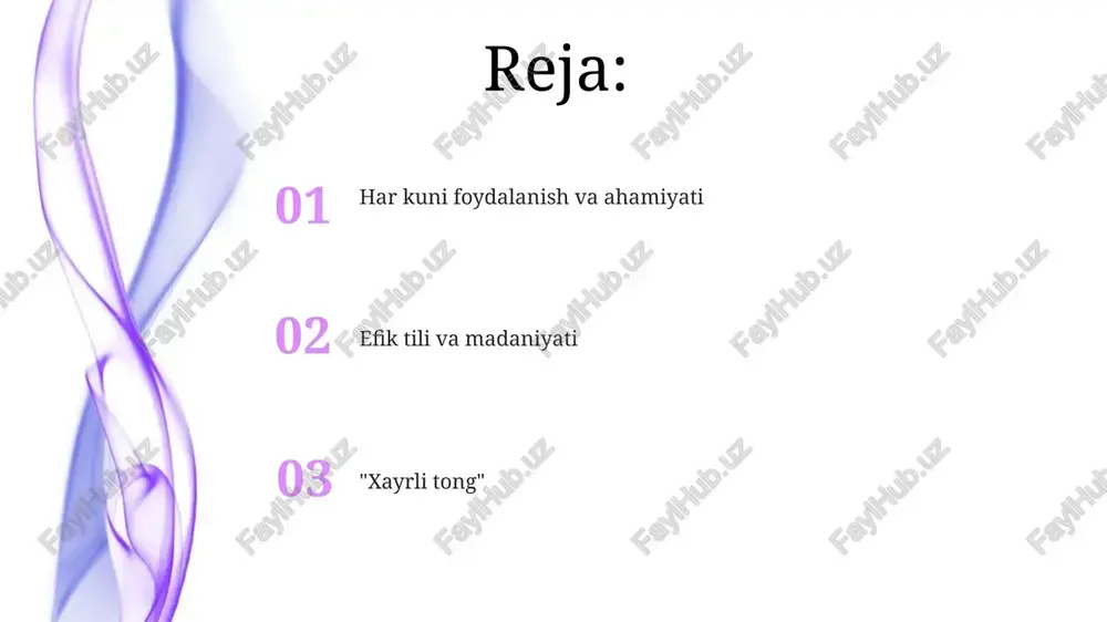 tilida "xayrli tong" "mmfiok" deb aytiladi." "mmfiok" kun bo'yi, faqat ertalab emas, foydalanish mumkin bo'lgan ko'p qirrali salomlashuvdir. "mmfiok" nigeriyadagi efik xalqi tomonidan qo'llaniladigan keng tarqalgan salomlashuvdir. sales 1st qtr 2nd qtr 100 0 sales 1st qtr 2nd qtr 100 0 sales 1st qtr 2nd qtr 100 0 madaniy salomlashish konteksti efik tili hurmat va muloyimlikka katta ahamiyat beradi, bu ularning salomlashuvlarida ham ko'rinadi. efik tilida "xayrli tong" salomlari har kuni muloqotning muhim qismidir. "efik tilida "xayrli tong" deyish boshqa odamni tanib olish va kunni ijobiy ohangda boshlashni ko'rsatadi." please provide the text you want translated to uzbek in latin script. i need the text to give you a pronunciation guide. eksprim-breh efik - ekpri mbre bu gapning uzbekcha tarjimasi quyidagicha: **efik - ekpri mbre** efik - ekpri mbre bu gapning uzbekcha tarjimasi quyidagicha: **efik - ekpri mbre** please provide the phrase you would like to have translated and broken …
