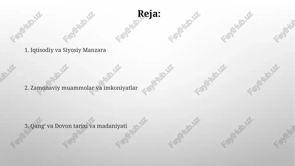 niyati. qangʻ va dovon haqida siyosiy, ijtimoiy va iqtisodiy holatlarni muhokama qilish va ma'lumot almashish uchun forum. qan'g' va dovon tarixiy ko'rinishi shuning uchun tarixiy umumiy nuqtai nazari mumkin emas. qang' va dovon haqiqiy tarixiy davlatlar emas, balki xayoliy shaxslardir. kelajak istiqbollari va qiyinchiliklari qangʻ va dovon davlati samarali boshqaruv va inson kapitaliga investitsiyalarni talab qiladi. hududning kelajak istiqbollari iqtisodiy diversifikatsiya va texnologik innovatsiyalarga bog'liq. iqtisodiy umumiy ko'rinish qangʻ va dovon ikkalasi ham rivojlanayotgan iqtisodiyotga ega. ikkala mamlakat ham infratuzilma va ta'lim sohalarida qiyinchiliklarga duch kelmoqda, lekin qangʻ iqtisodiy oʻsishni yuqori sur'atlarda boshdan kechirmoqda. ekologik muammolar va barqarorlik davlat kelajak avlodlar uchun iqtisodiy o'sishni atrof-muhitni muhofaza qilish bilan muvozanatlashtirishga intiladi. qang'i va dovon o'rmonlarning kesilishi va suv tanqisligi kabi ekologik muammolarga duch kelmoqda. ijtimoiy demografiya va madaniyat qang' va dovon o'ziga xos tarixi va muhiti aks ettirilgan, farqli ijtimoiy tuzilmalarga va madaniy an'analarga ega. qangʻ jamiyati juda qatʼiy tabaqalashgan boʻlib, …