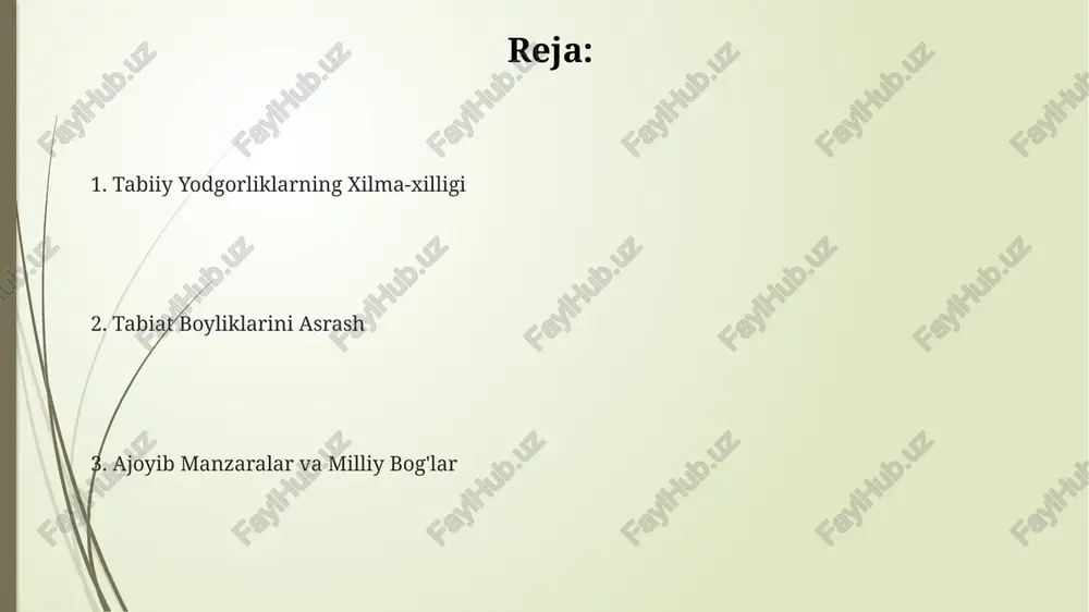 eozoy davriga mansub qadimiy jinslardan tashkil topgan murakkab geologik tuzilmaga ega. togʻlarda 1500 metr balandlikda joylashgan oʻsimliklarning endemik turlari, masalan, nuratau qoraqaragʻayi kabi noyob flora vakillari uchraydi. ustyurt platosi plato yuzasida minglab yillar davomida shakllangan turli xil oʻlchamdagi, 30 metrgacha chuqurlikdagi koʻplab karst kovaklari va yer osti boʻshliqlari uchraydi. ustyurtning oʻziga xos xususiyati – bu uning 50 ming kvadrat kilometrdan ortiq maydonni egallagan kengligi va paleontologik ahamiyatga ega boʻlgan noyob qoldiqlarni saqlab qolganligi. ustyurt platosi 200 metrdan ortiq balandlikka ega boʻlib, uning tekisligi va choʻl landshaftlari bilan ajralib turadi, bu yerda noyob geologik formatsiyalar va qazilma boyliklar mavjud. qoradaryo vodiysi qoradaryo vodiysi oʻzining 150 dan ortiq noyob oʻsimlik turlarini, jumladan, qizil kitobga kiritilgan 20 ga yaqin turini saqlab qolgan noyob bioxilma-xillik markazidir. qoradaryo vodiysi hududining 80% dan ortigʻi qishloq xoʻjaligi yerlari egallagan boʻlsa-da, uning geografik xususiyatlari tufayli noyob geologik formatsiyalar mavjud. vodiyda joylashgan, taxminan 3000 yildan ortiq tarixga ega qadimiy …