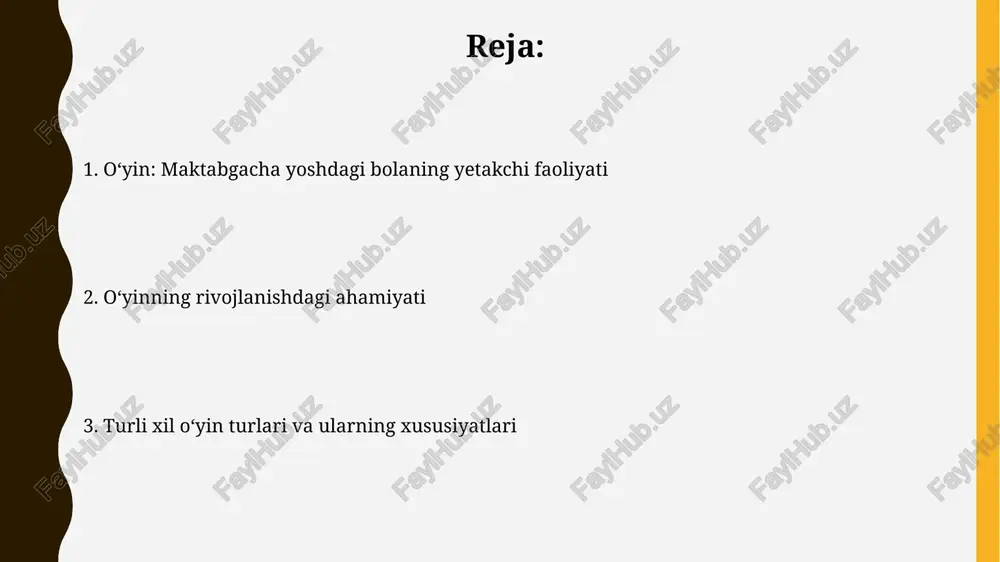 oʻyin: maktabgacha yoshdagi bolaning yetakchi faoliyati - Page 2
