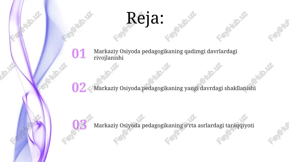 'lib, ta'limning ixtisoslashuvi kuzatilgan. islom dinining ta'siri va madrasalar islom dinining tarqalishi bilan 9-15-asrlarda markaziy osiyoda 1000 dan ortiq madrasalar qurilgan bo'lib, ular diniy ta'limning markaziy o'rni egallagan. mirzo ulug'bek davrida (15-asr) samarqanddagi madrasalar astronomiya, matematika va boshqa fanlar bo'yicha jahon miqyosida tan olingan olimlarni yetishtirgan, bu esa ta'limning yuqori sifatini namoyish etadi. axborot texnologiyalari ta'siri onlayn ta'lim platformalari sonining 2010 yildan 2023 yilgacha 5 barobar o'sishi, masofaviy ta'limning rivojlanishiga va pedagogik strategiyalarning yangilanishiga olib keldi. smart doskalar, interfaol o'yinlar va taqdimotlar kabi 10 dan ortiq yangi texnologiyalar, o'quvchilarning bilim olish jarayoniga bo'lgan qiziqishini oshirishda muhim rol o'ynadi. sovet davrida ta'lim islohotlari sovet davrida pedagogika fani marksist-leninist falsafasi asosida qayta qurildi, shu bilan birga "yangi pedagogik texnologiyalar" deb atalgan innovatsion usullar qoʻllanilishi cheklangan edi. sovet davrida boshlangʻich taʼlimni majburiy 7 yillik qilish 1930-yillarda amalga oshirildi, bu esa savodxonlik darajasini sezilarli darajada oshirishga yordam berdi, biroq oʻquv dasturlari ideologik jihatdan ogʻirlashgan …