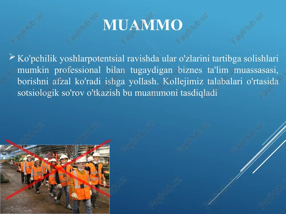 at qiladigan ko'rsatmalarni aniqlash uchun ishlab chiqiladi; raqobat sharoitida kelajakdagi korxonaning hayotiyligi; ularning kuchlari va umidlarini baholash. biznes-reja muammolarni oldindan bilishga yordam beradi.biznes-reja ularni qanday hal qilishni o'rganadi. biznes-reja bizga yordam bera oladigan har bir kishiga ma'lumot beradi. kelajakdagi biznes-rejaning tuzilishini tahlil qiling . biznes-rejaning har bir qismini tavsiflang. togliatti shahar okrugida tadbirkorlik iqlimi, ko'bni qo'llab-quvvatlash va rivojlantirish monitoringini olib borish. davlat dasturlari orqali ko'bni qo'llab-quvvatlash uchun ustuvor tadbirlarni ajratib ko'rsatish. amalga oshirilgan tadbirlar asosida o'z biznesingizni yaratish uchun hujjatlar va tashkiliy harakatlar tuzilishini ishlab chiqing. "tadbirkorlik faoliyati asoslari" kurs dasturi bo'yicha tolyatti biznes - inkubatorida (mau aer) o'quv kursini o'tash. loyihaning vazifasi loyiha ustida ishlash bosqichlari dastlab loyiha ustida ishlashga 2017 yil kuzida bo'lib o'tgan loyiha-tahlil sessiyasi davrida o'tkazilgan bir qator tadbirlar yordam berdi.:- "tadbirkorlikning iqtisodiy va huquqiy asoslari" mavzusidagi "brain ring" biznes o'yini- kollejimiz talabalari o'rtasida sotsiologik so'rov o'tkazish-tolyatti biznes-inkubatorida uchrashuv bo'lib, unda biz, o'z biznesimizni ochishni orzu …
