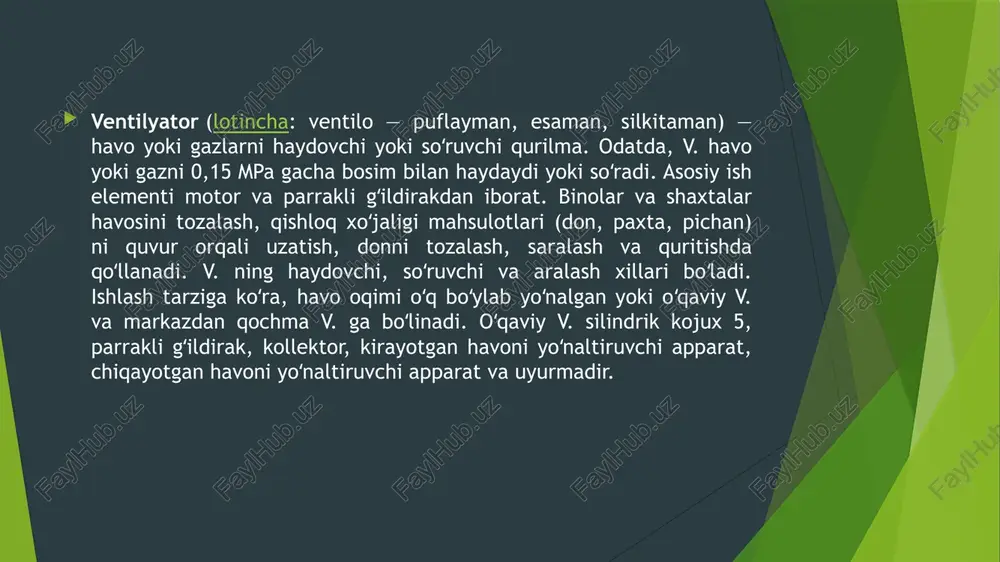 ladi. hozirgi zamonda elektr yuritmaning rivojlanishi, mashinasozlik ishlab chiqarishidagi, kommunal xo‘jalikdagi, meditsinadagi va insonlarning boshqa sohalardagi faoliyatida uning rolini ortib borishi barcha yonalishdagi muxandis – elektriklar uchun avtomatlashtirilgan elektr yuritma asoslarini bilish zaruratini yuklamoqda. mazkur oquv kursi texnikaning murakkab jabhasi bo‘lgan avtomatlashtirilgan elektr yuritma uchun kirish hisoblanadi. darslik mashinasozlik mutaxassisliklari talablari uchun kurs va diplom loyihalarining elektr qismini bajarishda foydali bo‘lishi mumkin. mazkur fanning vazifalari: talabalarga elektr yuritma haqida tassavur hosil qilishlari uchun umumiy ma‘lumotlar berish, uning zamonaviy mashinasozlik ishlab chiqarishidagi roli va orni haqida tushunchalar, elektr yuritmalar tarkibi haqida kerakli ma‘lumotlarni berish, elektr yuritmalarni yaratish prinsiplari va ular ishlashining fizik xususiyatlarini korsatish, elektr yuritmaning asosiy tizimlari bilan tanishtirish, talabani texnikaning turli sohalarida qo‘llaniladigan elektr yuritmalarni tanlash, loyihalash va ishlatish bilan bog‘liq bo‘lgan nisbatan sodda texnik masalalarni yechishga orgatish. darslikda energiyani elektrmexanik o‘zgartirish asoslari, ishchi mashinalar mexanikasi, o‘zgarmas va o‘zgaruvchan tok motorli elektr yuritmalardagi fizik jarayonlar, ularning xususiyatlari va tavsiflari, …