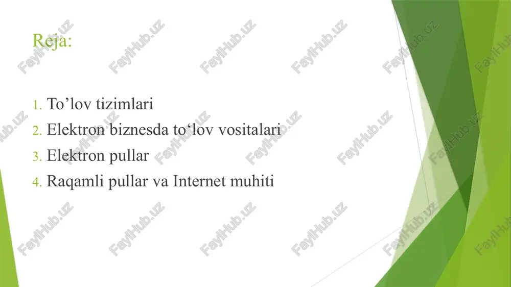 aratildi. bunda r2r texnologiyasi qo’llaniladigan, nazoratchi organ, markaziy bank yoki pressing markazlar aralashmagan, tranzaktsiya va pul emissiyasi tarmoq ishtirokchilari tomonidan amalga oshiriladigan jamoaviy harakat sodir etiladi. bu kriptovalyutaning odatiy elektron puldan yana bir farqli jihati shundaki, u birorta ham mamlakat valyuta tizimiga bog’lanmagan. elektron pullar hozirgi kunda elektron pul tizimlari naqdsiz pulni muomala qilishning eng ommabop turiga aylandi. yirik davlatlar butun dunyoga tarqalgan va ommaviy tusga ega bo’lgan elektron pul muomolasi bilan bog’liq bank kartalarni chiqarishgan.dunyodagi eng mashhur, kredit va debet bank kartalari bilan ishlaydigan tizimlar bu: visa, mastercard, visa electron va maestrodir. bundan boshqa kartalar bilan ishlaydigan bir qancha tizimlar ham mavjud albatta, faqat ular qamrab olgan amal qilish doirasi nisbatan torroq. elektron pullar qo’shimcha qilish joizki, visa kartalari bo’yicha yillik savdo aylanmasi 4,8 trillion aqsh dollarni tashkil qiladi. visa kartalari dunyoning 200dan ortiq mamlakatlarida qabul qilinadi. dunyoda to’lov kartalarining 57% visa kartalari tashkil qiladi, asosiy raqobatchilari mastercard 26% …