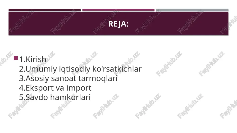 a'minot ishlab chiqarish, nanotexnologiyalar va hayot fanlari muhim o'rin tutadi. eksport va import chexiya respublikasining eksporti 24 mlr amerika dollarini tashkil etadi, asosiy eksport tovarlari mashinalar, aniq muhandislik jihozlari, transport vositalari, elektronika, farmatsevtika va tibbiy jihozlar. import 23.6 mlr amerika dollariga teng, asosiy import tovarlari mashina qismlari, xom ashyo, yoqilg'i va kimyo mahsulotlari. mamlakatning iqtisodiyoti eksportga kuchli bog'langan bo'lib, joriy hisob balansida salbiy ko'rsatkich mavjud. savdo hamkorlari chexiya respublikasining asosiy savdo hamkori germaniya bo'lib, eksportning 32.4% i va importning 30.6% ini tashkil etadi. boshqa muhim hamkorlar slovakiya, polsha, buyuk britaniya, fransiya, italiya va avstriya. importda xitoy va niderlandiya ham katta ulushga ega. eksportning 70% i yevropa ittifoqi davlatlariga yo'naltirilgan chet el investitsiyalari chexiya respublikasiga chet el investitsiyalari 185600000000 amerika dollarini tashkil etadi va global reytingda 35-o'rinni egallaydi. 2023 yilda investitsiyalar 770mln amerika dollariga kamaygan. mamlakat hukumati chet el investitsiyalarini jalb qilish uchun qulay sharoitlar yaratgan, qonuniy va ma'muriy islohotlar o'tkazgan. …