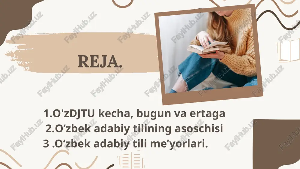 turk, xitoy, yapon, koreys, arab, fors, malay, indonez, hind, grek, rus tillari shular jumlasidandir[3]bugungi kunda universitetda 24 mingga yaqin talaba tahsil oladi. ta'lim jarayoni o'zbekiston hukumati tomonidan belgilangan ikki turda tashkil etilgan: universitetda o'qishning birinchi turi kontrakt asosida bo'lishi belgilangan. davlat tili“ deganda shu davlat hududida asosiy aloqa?aralashuv vositasi bo‘lgan til tushuniladi. barcha davlat hujjatlari davlat tilida yoziladi, yig‘inlar, anjumanlar, uchrashuvlar shu til?da olib boriladi. har bir davlat o‘z davlat tilining rivoji, shu til?ning sofligi, boyib borishini ta’minlaydi, davlat tilini o ‘rganish va o‘qitish uchun shart-sharoitlar yaratib beradi alisher navoiy oʻzbek tilining rivojlanishida va adabiyotimizda muhim o‘rin egallagan buyuk shoir va mutafakkirdir. u oʻz asarlarida oʻzbek tilini yuqori darajada rivojlantirdi va adabiy tilda mustahkamladi. navoiy "xamsa" asarlarini yaratar ekan, fors-tojik tilida yozilgan anʼanalardan voz kechib, oʻzbek tilida ham shunday asarlar yozish mumkinligini amalda koʻrsatdi. u tilimizning go‘zalligi va boyligini ifodalash bilan birga, xalqning ruhiy va madaniy hayotini ham o‘z asarlarida …