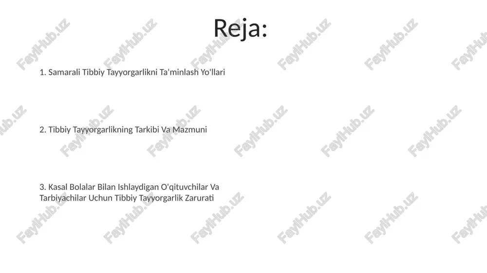 hi kabi belgilar og'ir holatlarni bildirishi mumkin. kelajakdagi istiqbollar va tavsiyalar ta'lim muassasalarida tibbiy yordam ko'rsatish uchun zarur bo'lgan jihozlar va dori-darmonlar bilan ta'minlash uchun davlat byudjetidan 15% gacha mablag' ajratishni ko'rib chiqish lozim. kelajakdagi istiqbollar o'qituvchilar va tarbiyachilar uchun 3-5 kunlik ixtisoslashtirilgan tibbiy yordam ko'rsatish bo'yicha treninglarni o'z ichiga olishi mumkin, bu esa 1000 dan ortiq o'qituvchini qamrab oladi. favqulodda vaziyatlarda birinchi tibbiy yordam ko'rsatish bolalarda qon ketishini to'xtatishning birinchi yordam usullari, jumladan, jarohatni tozalash, bosimli bog'lash qo'llash va transportda qon ketishining oldini olish bo'yicha amaliy ko'nikmalarga ega bo'lish kerak. bolalarda allergik reaksiyalar, xususan, anafilaksiya belgilari (teri toshmasi, nafas qisilishi, qusish)ni aniqlash va 0,3 ml adrenalin in'ektsiyasi kabi favqulodda yordam choralari haqida ma'lumotga ega bo'lish muhim. bolalarda tez-tez uchraydigan kasalliklar va ularning alomatlari oshqozon-ichak trakti kasalliklari, ayniqsa, rotavirus infektsiyasi, qayt qilish, diareya va qorin og'rig'i bilan xarakterlanadi va 1 yoshgacha bo'lgan bolalarda suvsizlanish xavfini oshiradi. bolalarda nafas olish yo'llari …
