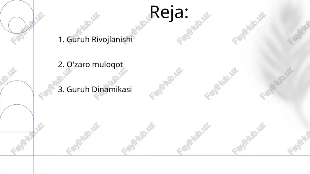 ta'sir qiladi. guruh muloqoti tushunish hamkorlikni optimallashtirish, mojarolarni hal qilish va umumiy maqsadlarga erishishga yordam beradi. e'tiboringiz uchun rahmat @taqdimot_robot image1.png image2.jpg image3.jpg image4.jpg image5.jpg image6.jpg image7.jpg image8.jpg
