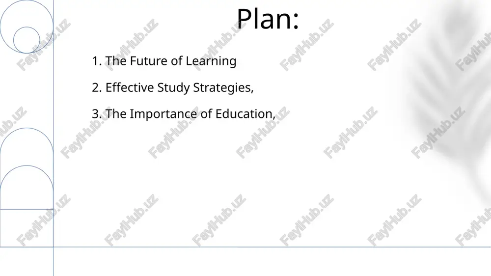 the workforce and skills become increasingly valuable. 10. education and personal growth learning new skills and knowledge expands your understanding of the world. personal growth through education can boost confidence and self-esteem. 11.the role of technology in education data-driven insights for improved teaching and learning outcomes. enhanced collaboration and communication among students and teachers. 12.building strong study habits actively engage with the material through note-taking, summarizing, and practice exercises. set clear goals and break down tasks into manageable chunks. thank you for your attention @taqdimot_robot image1.png image2.jpg image3.jpg image4.jpg image5.jpg image6.jpg image7.jpg image8.jpg image9.jpg image10.jpg image11.jpg image12.jpg image13.jpg