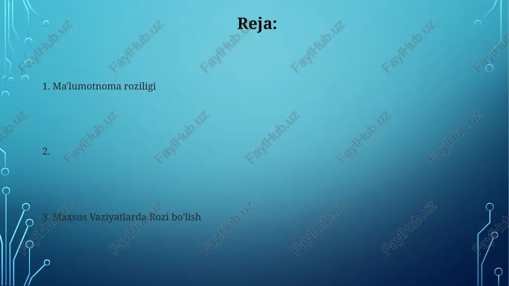 tibbiy muolajalarga rozilik masalalari - Page 2