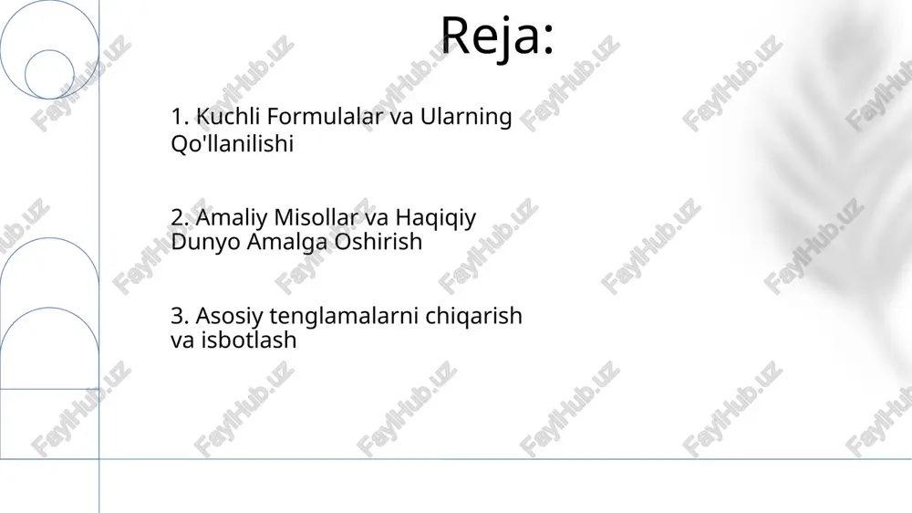 teng kuchli formulalariga doir tenglamalar - Page 2