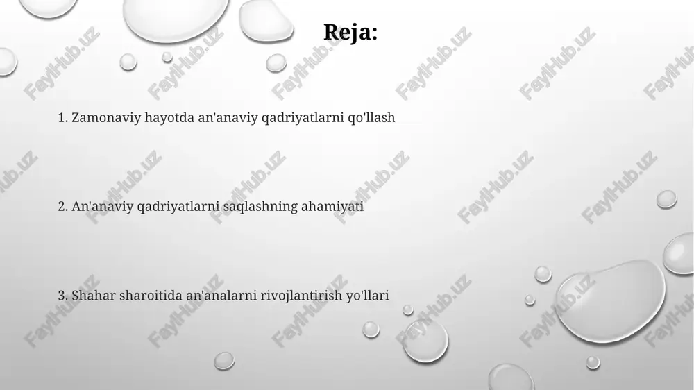 birlari va oilaviy uchrashuvlar kabi, oila a'zolarini birlashtiradi va ularning o'rtasidagi hissiy bog'lanishni 90% gacha mustahkamlaydi. an'anaviy hunarmandchilik va uning rivojlanishi hunarmandchilikni rivojlantirish uchun davlat tomonidan ajratilgan grantlar soni 3 baravar ko'payib, 15 ta loyihani moliyalashtirishga imkon yaratdi, bu esa yangi ish o'rinlarini yaratishga olib keldi. an'anaviy hunarmandchilikni saqlab qolish uchun 10 dan ortiq maktab va o'quv markazlarida 500 dan ziyod o'quvchi hunarga o'rgatilmoqda, bu esa yoshlarda kasbga bo'lgan qiziqishni oshiradi. so'nggi 5 yilda an'anaviy hunarmandchilik mahsulotlari eksporti 20% ga oshdi, bu hunarmandlarning daromadini oshirish va hunarga bo'lgan talabni kuchaytirishga yordam berdi. milliy urf-odatlar va bayramlarni nishonlash shaharlardagi madaniy markazlar va muzeylarda 50 dan ziyod milliy urf-odatlar va an'analarni aks ettiruvchi ko'rgazmalar tashkil etish, yoshlarga ularni o'rgatishda samarali vosita bo'la oladi. yosh avlodning milliy urf-odatlarga bo'lgan qiziqishini oshirish maqsadida 20 dan ortiq interaktiv dasturlar va ma'rifiy tadbirlarni amalga oshirish zarur. milliy bayramlarni nishonlashda 10 dan ortiq turli xil an'anaviy taomlar …