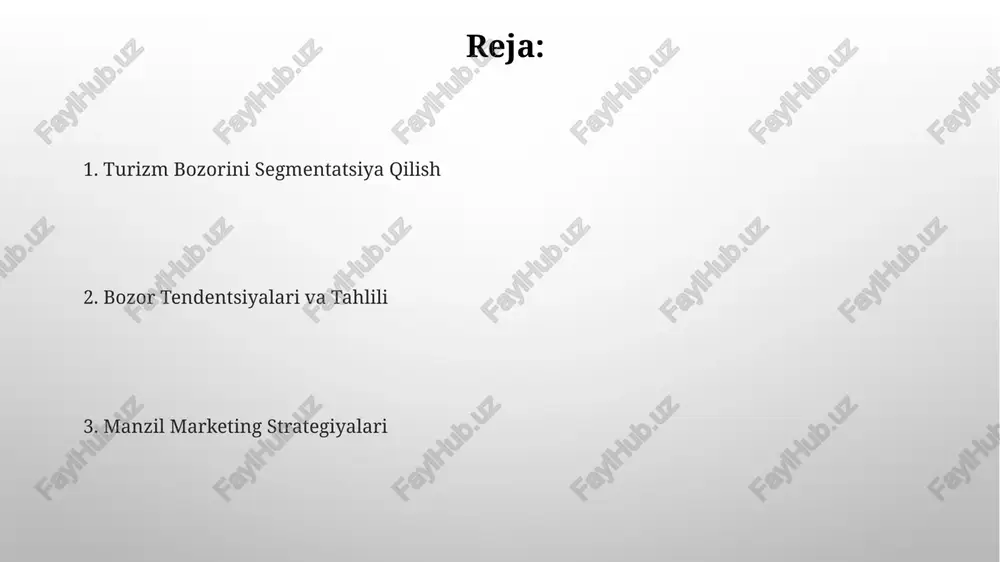 aqiqat tajribalari, immersiv sayohat oldindan ko'rish va interaktiv sayohatlarni taklif qiladi. barqaror turizm va innovatsion ekologik toza sayohat variantlariga talabning o'sishi. e'tiboringiz uchun rahmat @taqdimot_robot image3.png image4.jpg image5.jpg image6.jpg image7.jpg image8.jpg image9.jpg image10.jpg image11.jpg image1.png