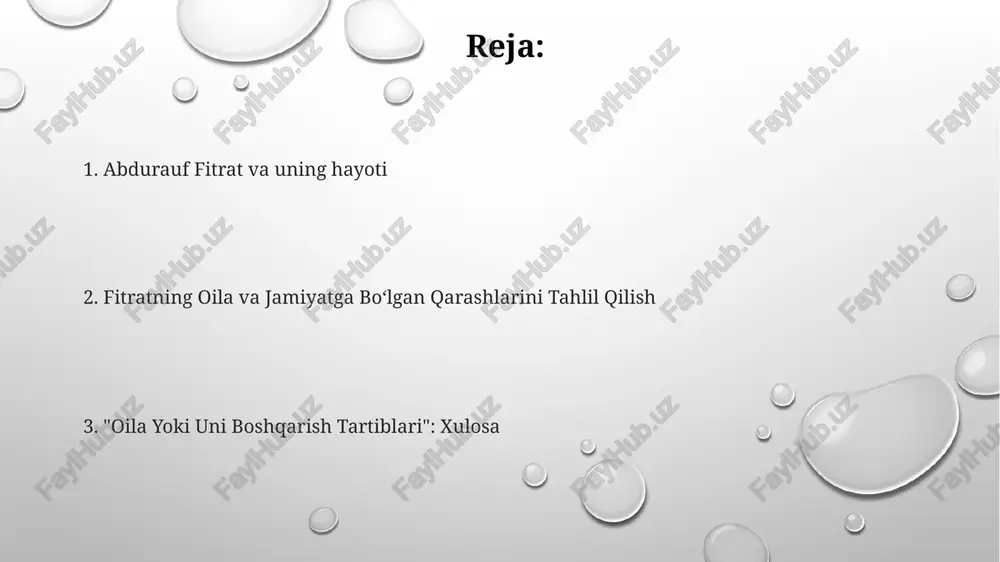 aro hurmatga ehtiyojni ta'kidlaydi. fitratning "oila yoki uni boshqarish tartiblari" asarida an'anaviy oila tuzilmalari va ularni boshqarish usullari tahlil qilinadi. xulosa va mulohazalarning fitratning asarlari an'anaviy oila tuzilmalarini tanqid qiladi va islohotlarni taklif etadi. roman esa oila ichida ta'lim va shaxsiy mustaqillikni targ'ib qiladi. u bu yerda ayollar huquqlari va jamiyat taraqqiyoti muhimligini ta'kidlaydi. romanning uzoq muddatli ta'siri. "oila" zamonaviy o'zbek adabiyotining poydevori hisoblanadi, keyingi yozuvchilarga ijtimoiy muammolarni chuqurroq va realistik tarzda o'rganish imkoniyatini yaratadi. ijtimoiy normalarning tanqidi: fitratning romani an'anaviy o'zbek oila tuzilmalarini va jamiyat kutishini tanqid qilib, jinslararo rollar va ijtimoiy ierarxiyalar haqida bahslarni qo'zg'atmoqda. romanlar 20-asr boshlarida o'zbek jamiyatiga nazar tashlaydi va tez o'zgarish davrida ijtimoiy va siyosiy muhit haqida ma'lumot beradi. abdurauf fitrat: adabiyot giganti "oila yoki uni boshqarish tartiblari" oila munosabatlari va boshqaruv tamoyillarini o'rganadi. abdurauf fitrat taniqli o'zbek yozuvchisi va ziyoliysi edi. ish uzbek ijtimoiy tuzilmalari va madaniy qadriyatlari haqida tushunchalar beradi. romanning mavzusi …