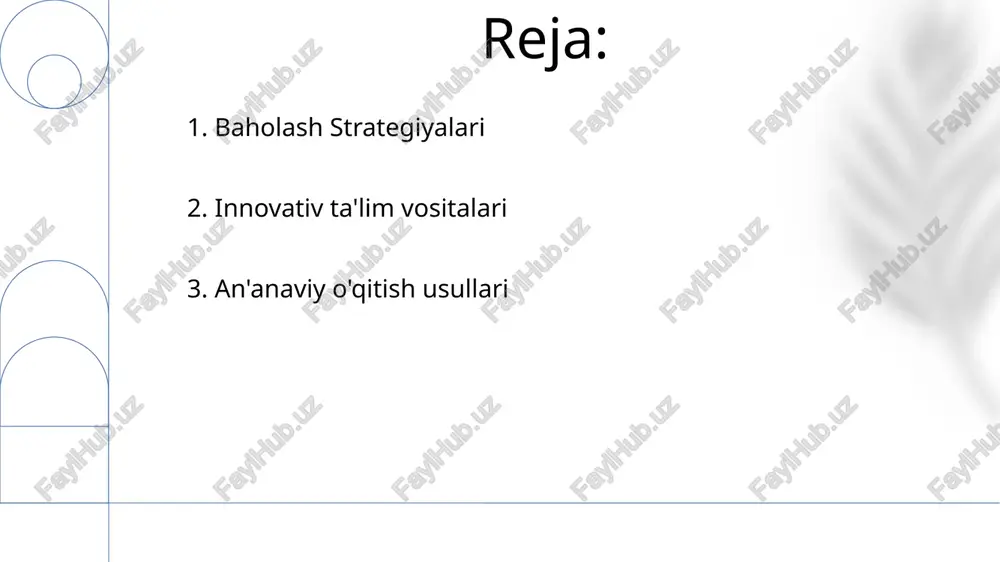 k etishga qaratilgan. o'qitish vositalari onlayn platformalar, interaktiv oq taxtalar va ta'lim dasturlari kabi texnologiyalarni o'z ichiga oladi. 6. zamonaviy ta'lim usullari kirish imkoniyatini ta'minlovchi vositalar, alternativ baholash usullari va inklyuziv til talabalarni turli ehtiyojlar va kelib chiqishlari bilan qo'llab-quvvatlaydi. birgalikda o'rganish, loyiha asosidagi o'qitish va texnologiya integratsiyasi turli xil o'quvchilarni jalb qiladi va faol ishtirok etishni rag'batlantiradi. farqlashtirilgan ta'lim, umumjahon o'rganish dizayni (udl) va madaniyatga moslashtirilgan o'qitish teng imkoniyatli o'rganish tajribalarini yaratadi. 7. inklyuziv ta'lim amaliyotlari o'qitish usullari turli xil yondashuvlarni o'z ichiga oladi, masalan, ma'ruzalar, muhokamalar, amaliy mashg'ulotlar, texnologiyalarni integratsiya qilish, loyiha asosidagi o'qitish va hamkorlikdagi o'qitish, o'quvchilarning turli xil o'rganish afzalliklariga javob berish va ularni jalb qilish. farqlantirish ta'limi turli xil o'quvchilarning ehtiyojlariga moslashtirilib, ularning tayyorgarlik darajasi, qiziqishlari va o'rganish uslublariga qarab shaxsiylashtirilgan ta'lim tajribalarini taqdim etadi. o'qitish vositalari darsliklar, ish varaqalari, texnologiya, manipulyativ materiallar va haqiqiy dunyo ilovalari kabi keng ko'lamli resurslarni o'z ichiga oladi, bu …