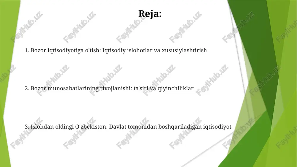 iqtisodiy islohotlar xususiy mulkchilikning shakllanishi - Page 2