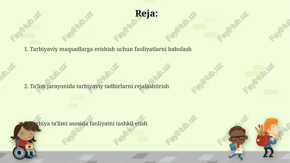 0 nafarga yaqin ishtirokchi bilan sinxron va asinxron o'qitishni ta'minlash mumkin, bu vaqt va resurslarni tejashga yordam beradi. o'qituvchilarning malakasini oshirishda treninglarning ahamiyati treninglar natijasida o'qituvchilarning 50% dan ortig'i dars ishlanmalarini yangi pedagogik yondashuvlar asosida qayta ko'rib chiqib, o'quv jarayonini samaradorligini oshirishga erishadi. o'qituvchilarning pedagogik ko'nikmalarini 20-30% ga oshirishga yordam beradigan amaliy treninglar, zamonaviy ta'lim texnologiyalari va innovatsion usullarni qo'llash imkonini beradi. interaktiv treninglar o'qituvchilar o'rtasida hamkorlikni mustahkamlaydi va kamida 3 ta yangi loyihani birgalikda amalga oshirishga turtki bo'ladi. yoshga mos tarbiya treninglari 10-12 yoshli o'quvchilar uchun tashkil etiladigan tarbiya treninglari jamoada ishlash, liderlik xususiyatlarini rivojlantirish va muammolarni echish strategiyalarini o'rgatishga asoslangan bo'lishi zarur. 13-15 yosh o'smirlar uchun motivatsiyani oshirish, shaxsiy maqsadlarni belgilash va hayotdagi murakkab vaziyatlarni boshdan kechirishga tayyorlashga yo'naltirilgan tarbiya treninglari samaraliroq bo'ladi. yoshga mos tarbiya treninglari 5-7 yoshli bolalarda o'zini-o'zi boshqarish ko'nikmalarini rivojlantirishga, mustaqil fikrlash va muloqot malakalarini shakllantirishga qaratilgan bo'lishi kerak. treninglar samaradorligini oshirish yo'llari trening …