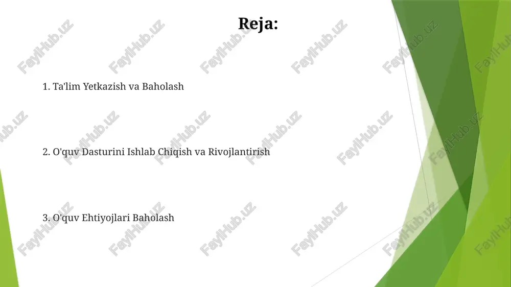 ftarlari va simulyatsiyalar. o'quv vositalari: o'quv boshqaruv tizimlari (lms), onlayn platformalar, baholash vositalari va fikr-mulohaza mexanizmlari. o'quv ehtiyojlari baholash o'quv jarayoni vositalari: baholash vositalari, o'quv boshqaruv tizimlari va fikr-mulohaza mexanizmlari. o'quv ehtiyojlarini baholash: ko'nikmalar bo'shliqlarini va o'quv talablarini aniqlaydi. e'tiboringiz uchun rahmat @taqdimot_robot image1.jpg image2.jpg image3.jpg image4.jpg image5.jpg image6.jpg image7.jpg image8.jpg image9.jpg