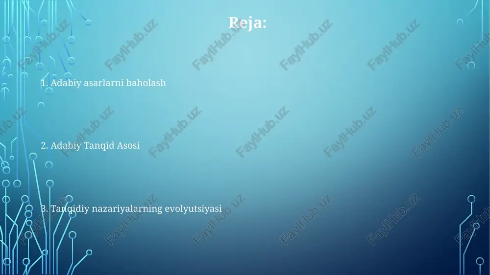 ustamlaka hikoyalariga qarshi turish va ularni qayta talqin qilish usullarini tahlil qiladi. feminist tanqid ayollar qahramonlarining qanday tasvirlanganligini va adabiyotning jins rollarini mustahkamlashi yoki qarshi chiqishini o'rganadi. feminist tanqid ayol kishilarni kuchli qilish va adabiyotdagi patriarxal tuzilmalarga qarshi chiqishga qaratilgan. feminist tanqid adabiyotni jins, hokimiyat va ijtimoiy tuzilmalar nuqtai nazaridan tahlil qiladi. marksist tanqid matnlar ichida kuch tuzilmalari va ijtimoiy tengsizliklar qanday tasvirlanganligini o'rganadi. adabiyot, ijtimoiy sharoitlar va ishlab chiqarish vositalari o'rtasidagi bog'liqlikni tushunishga intilmoqda. marksist tanqid adabiyotni sinfiy kurash va iqtisodiy kuchlar nuqtai nazaridan tahlil qiladi. adabiy tanqid tarixi ijtimoiy, siyosiy va madaniy kontekstlarning adabiy tanqidga ta'siri. adabiy asarlarni baholash uchun standartlar va usullarni ishlab chiqish. tarixda turli tanqidiy yondashuv va nazariyalarning rivojlanishi. formalizm tanqidi matnning o'zini, uning shakli va tuzilishini tahlil qiladi. adabiy vositalar, til va hikoya qilish usullarini o'rganadi. ichki uyg'unlik va badiiy birlikni tashqi ta'sirlardan ustun qo'yadi. madaniyatshunoslik madaniyatshunoslik madaniyat va hokimiyat o'zaro ta'sirini o'rganadigan keng …