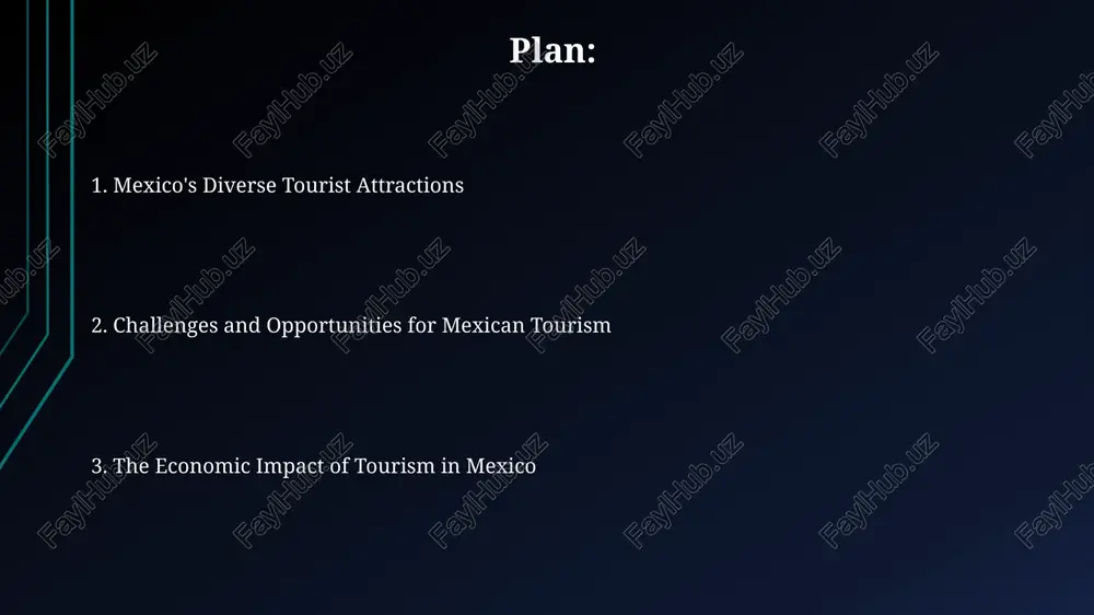ng $20 billion annually from various tourism activities. the future of tourism in mexico the rise of experiential tourism is expected to boost mexico's tourism sector, with a projected 20% growth in niche activities like culinary tours and archaeological expeditions by 2025, diversifying the market beyond traditional beach vacations. mexico aims to increase its sustainable tourism revenue by 30% by 2030, focusing on eco-tourism initiatives and community-based projects to minimize environmental impact while maximizing local economic benefits. cultural tourism in mexico the country's numerous archaeological sites, like teotihuacan and chichen itza, attract millions annually, contributing significantly to the cultural tourism revenue exceeding $10 billion usd, demonstrating its economic importance. mexico boasts over 68 indigenous languages, many with unique cultural expressions reflected in vibrant festivals, traditional crafts (like textiles & pottery), and ancient rituals accessible through community-based tourism initiatives. introduction to mexican tourism mexico boasts over 7,000 miles of coastline, offering …