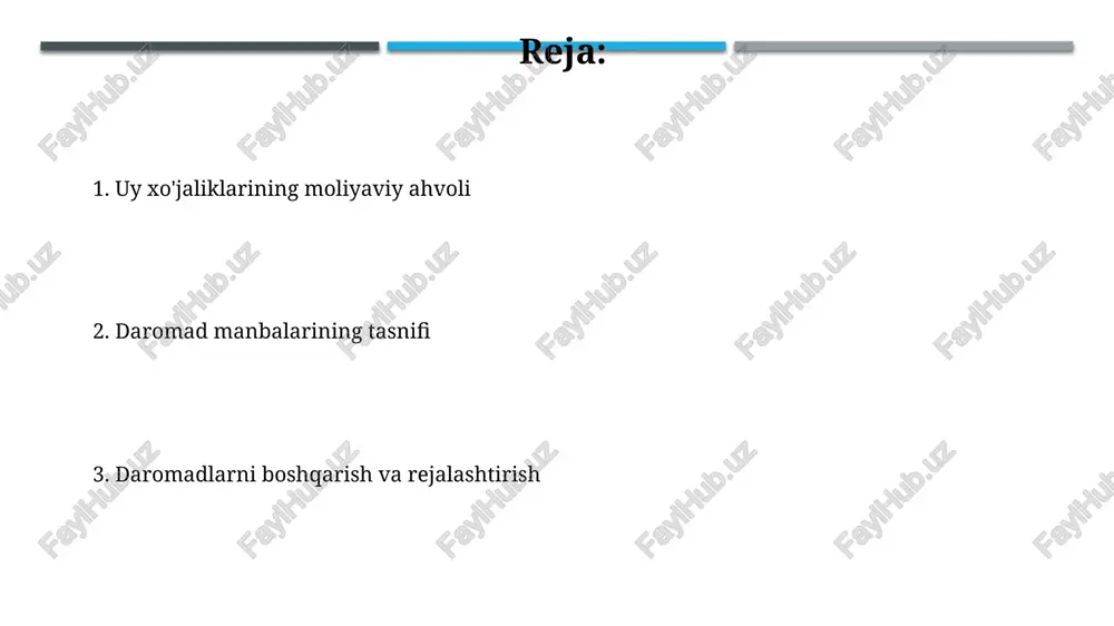 madning turlarini (ish haqi, ijara, dividendlar va h.k.) aniq ajratib ko'rsatish va har bir manbaning o'rtacha oylik miqdorini belgilash muhimdir. xarajatlarni tahlil qilish va optimallashtirish avtomatik to'lovlarni tahlil qilish va bekor qilinishi mumkin bo'lgan obunalarni aniqlash yillik byudjetdan 5-10% tejashga yordam beradi. xarajatlarni toifalarga ajratish (masalan, oziq-ovqat, uy-joy, transport) va har bir toifaga sarflangan o'rtacha miqdorni aniqlash orqali 20% gacha tejash mumkin. qishloq xo'jaligi mahsulotlari sotilishidan tushgan daromad paxta, g'alla va boshqa yuqoridagi mahsulotlarni realizatsiya qilishdan tushgan daromad soliq to'lovlaridan keyin, oila byudjetiga 15-25% miqdorida qo'shimcha mablag'larni kiritadi. sabzavot va meva-cheva mahsulotlari sotuvidan olinadigan daromad, yilning fasliga va mahsulot turiga bog'liq bo'lib, oila byudjetiga 5-15 mln so'mgacha qo'shimcha daromad keltirishi mumkin. pensiya va nafaqalar o'rtacha pensiya miqdori 2023 yilda 1 mln so'mni tashkil etdi, bu esa yashash minimum darajasidan yuqori bo'lib, qarilik, nogironlik va boquvchisini yo'qotganlik nafaqalarini qamrab oladi. pensiya jamg'armasiga ajratmalar miqdori ish haqining 22% ni tashkil etadi, bu …