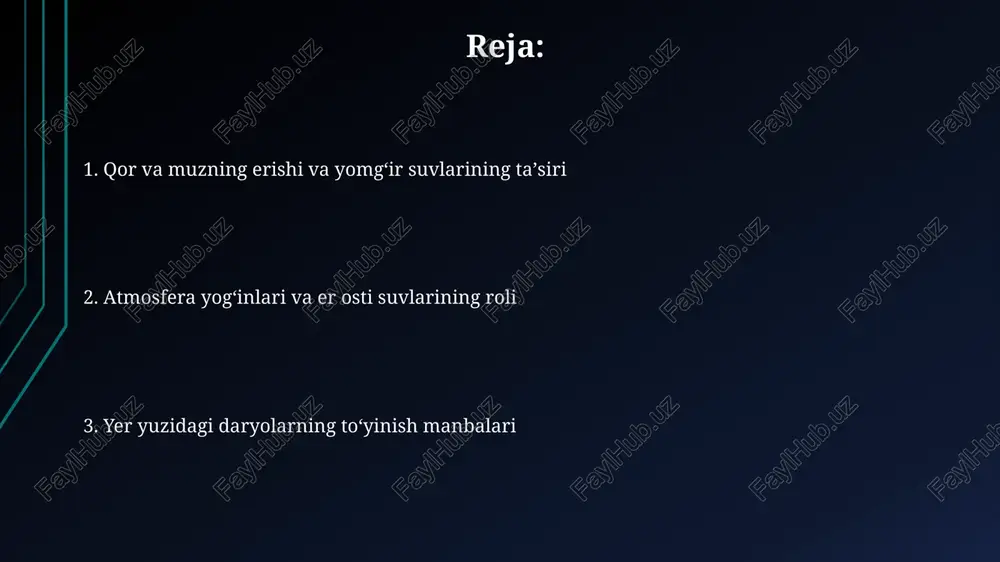 yer shari daryolarini to’yinish manbalari - Page 2