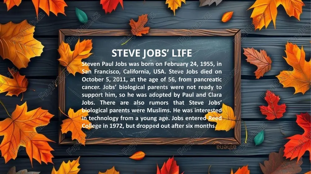 ncials highest revenue: in fiscal year 2022, apple had a revenue of $394.3 billion. lowest revenue: after jobs left the company in 1985, apple was in dire financial straits. this was due to conflicts between ceo john sculley and jobs. after steve jobs left, the company began to fall into a sharp decline. in 1997, jobs returned to apple and led the company out of financial difficulties. upon his return, he introduced revolutionary products such as the imac, ipod, iphone, and ipad to the public. wise words from steve jobs 1. as time goes by, you start to feel that the $30 and $300 watches are telling the same time! 2. great things in business are never done by one person. they are made by a group of people. 3. making the wrong decision is bad, but not being able to make a decision is worse. 4. a wise person …
