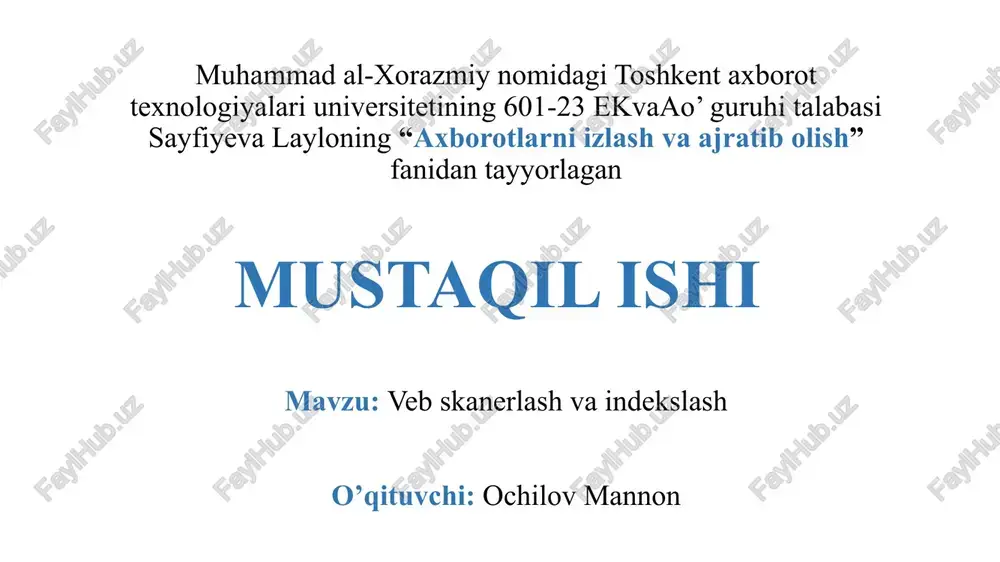 yin indekslash, tartiblash (har xil tartiblash algoritmlaridan o'tuvchi sahifalar) va nihoyat, qidiruv natijalariga xizmat ko'rsatish. qidiruv mexanizmi brauzeri nima? qidiruv mexanizmi brauzeri (web spider yoki skaner bot deb ataladi) veb-sahifalarni va ularning mazmunini skanerlaydigan va indekslash uchun ma'lumotlarni to'playdigan dasturning bir qismidir. har safar brauzer giperhavola orqali yangi veb-sahifaga tashrif buyurganida, u o'z ichiga olgan tarkibni ko'rib chiqadi - barcha matnlarni, vizual elementlarni, havolalarni, html, css yoki javascript fayllarini va hokazolarni skanerlaydi va keyin bu ma'lumotlarni qayta ishlash uchun uzatadi yoki o’z tarkibiga oladi. skanerlash byudjeti nima? skanerlash byudjeti veb-crawlerlar tomonidan amalga oshiriladigan skanerlashning miqdori va chastotasini belgilaydi. boshqacha qilib aytadigan bo'lsak, bu qancha sahifalar tekshirilishini ya’ni bu sahifalar qanchalik tez-tez googlebot tomonidan qayta tekshirilishini belgilaydi. skanerlash byudjeti 2 asosiy omil bilan belgilanadi: skanerlash tezligi - serverni ortiqcha yuklamasdan veb-saytda bir vaqtning o'zida skanerlanishi mumkin bo'lgan sahifalar soni. skanerlash talabi - googlebot tomonidan skanerlanishi yoki qayta skanerlanishi kerak bo'lgan sahifalar …